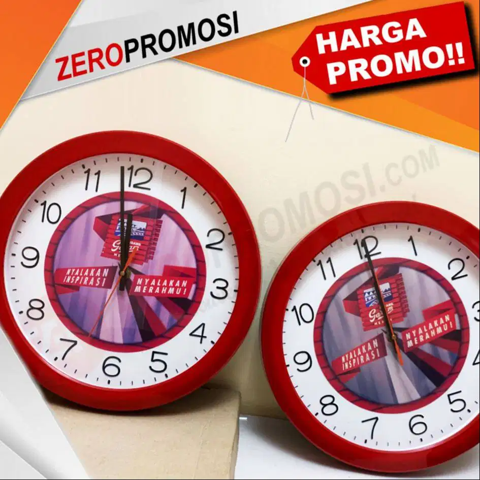 Souvenir Jam Dinding Promosi Tipe 3219A 32CM