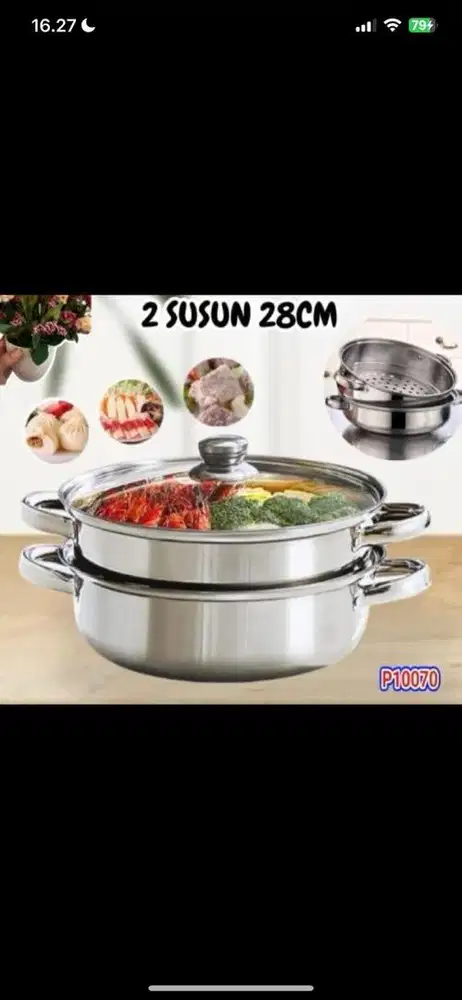 Ready stock panci kukus 2 susun