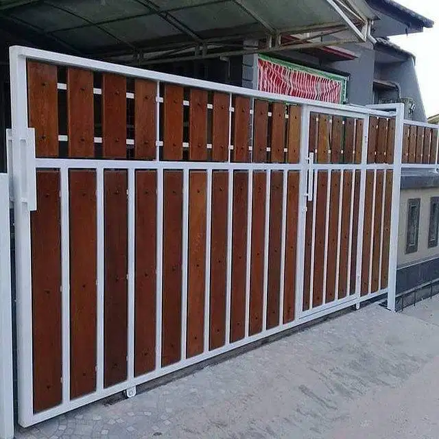 pagar grc kayu costum