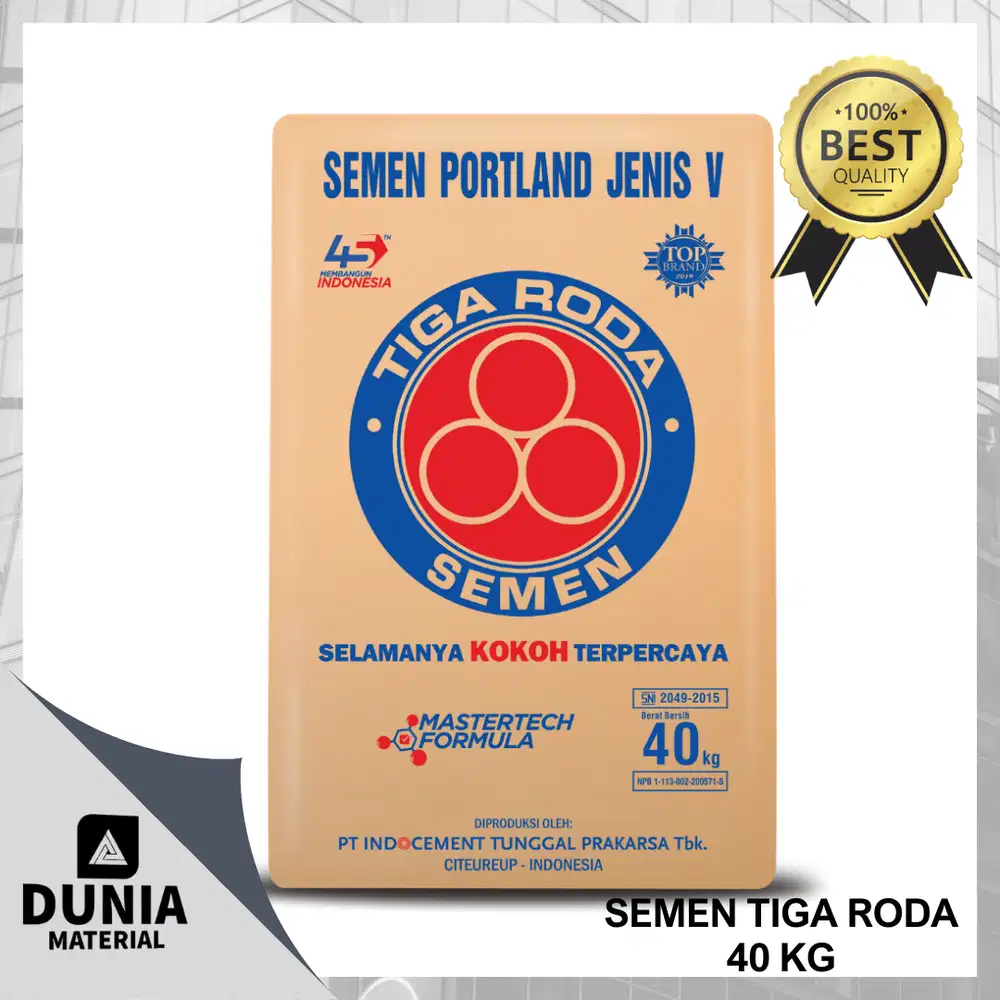 Semen Tiga Roda 40KG - Min Order 100 Zak