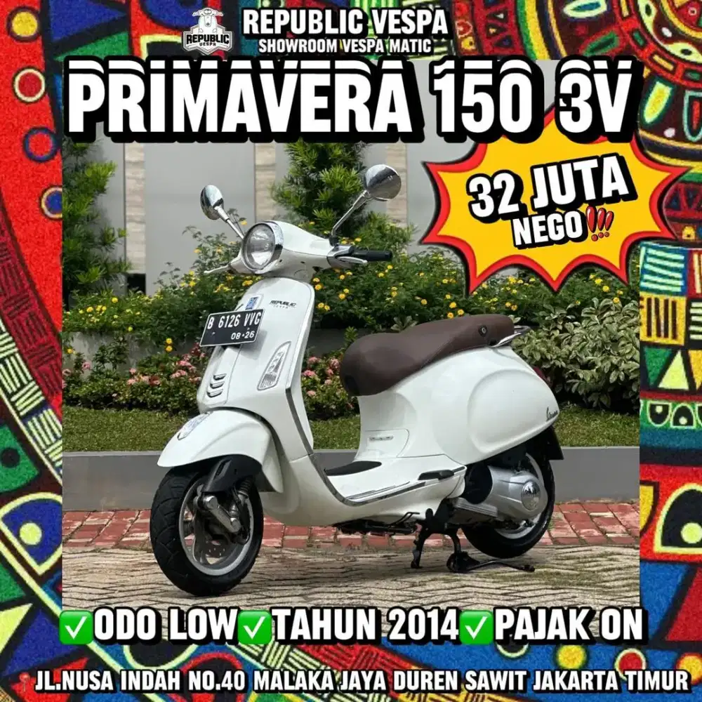 PIAGGIO VESPA PRIMAVERA 150 3VIE TAHUN 2014 (PERFECT CONDITION) - Motor ...