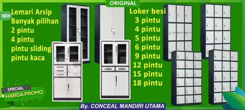 Lemari Arsip Locker Loker Besi Minimarket Losmen Masjid Gereja Mushola