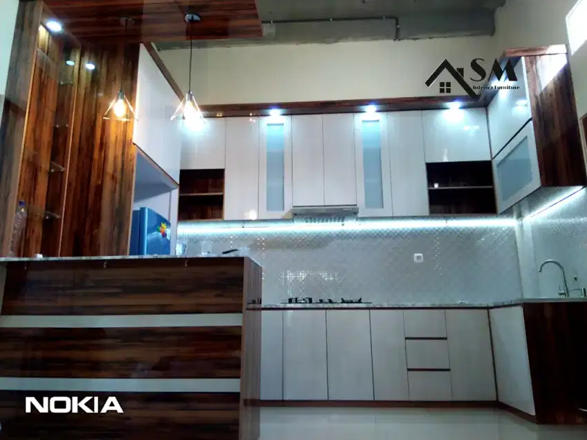 Kitchenset  Lemari  BackdropTV Partisi  Meja Belajar Meja Rias Rak HPL