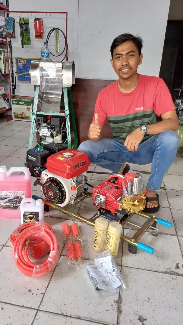 Paket steam CUCI MOTOT  1 set lengkap