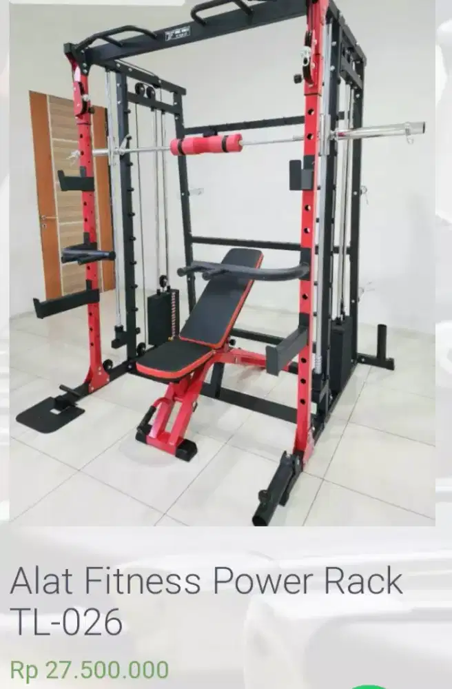 Alat fitnes power rack tl 026 kokoh