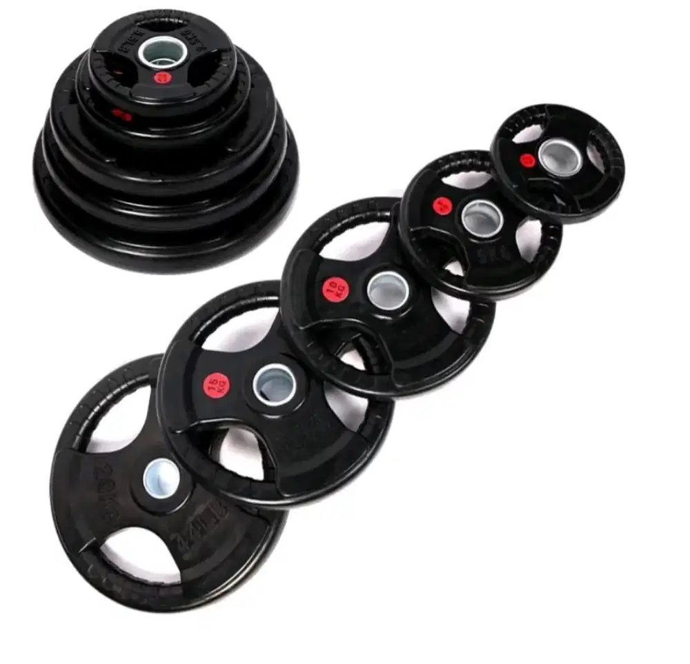 Dumbell rubber plate