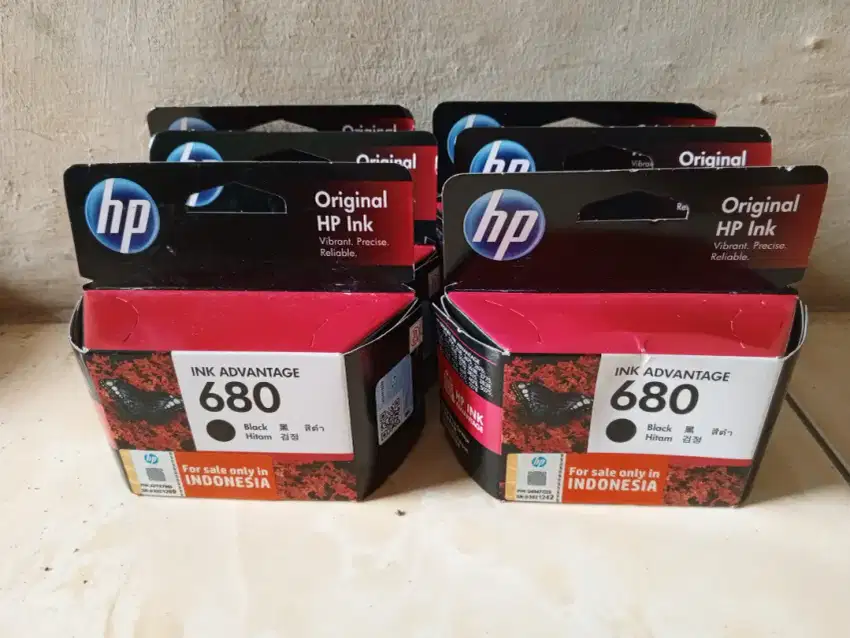 cartridge printer HP 680 Black (original, dan baru bersegel)