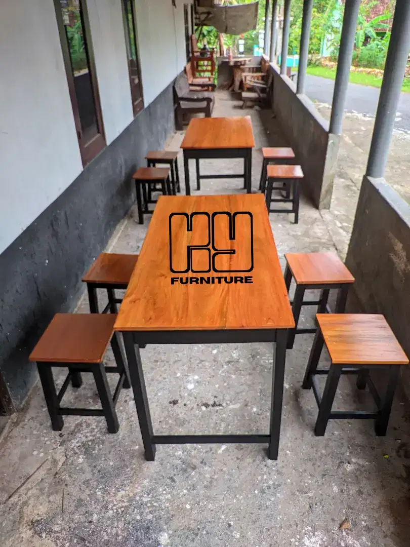 Meja kursi set kedai makan, meja kursi set warung makan