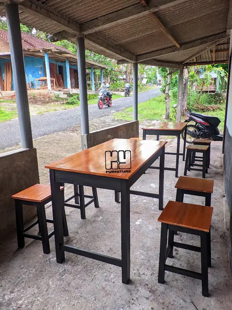 Set Meja Resto, Set Meja Kedai, Set Meja Warkop