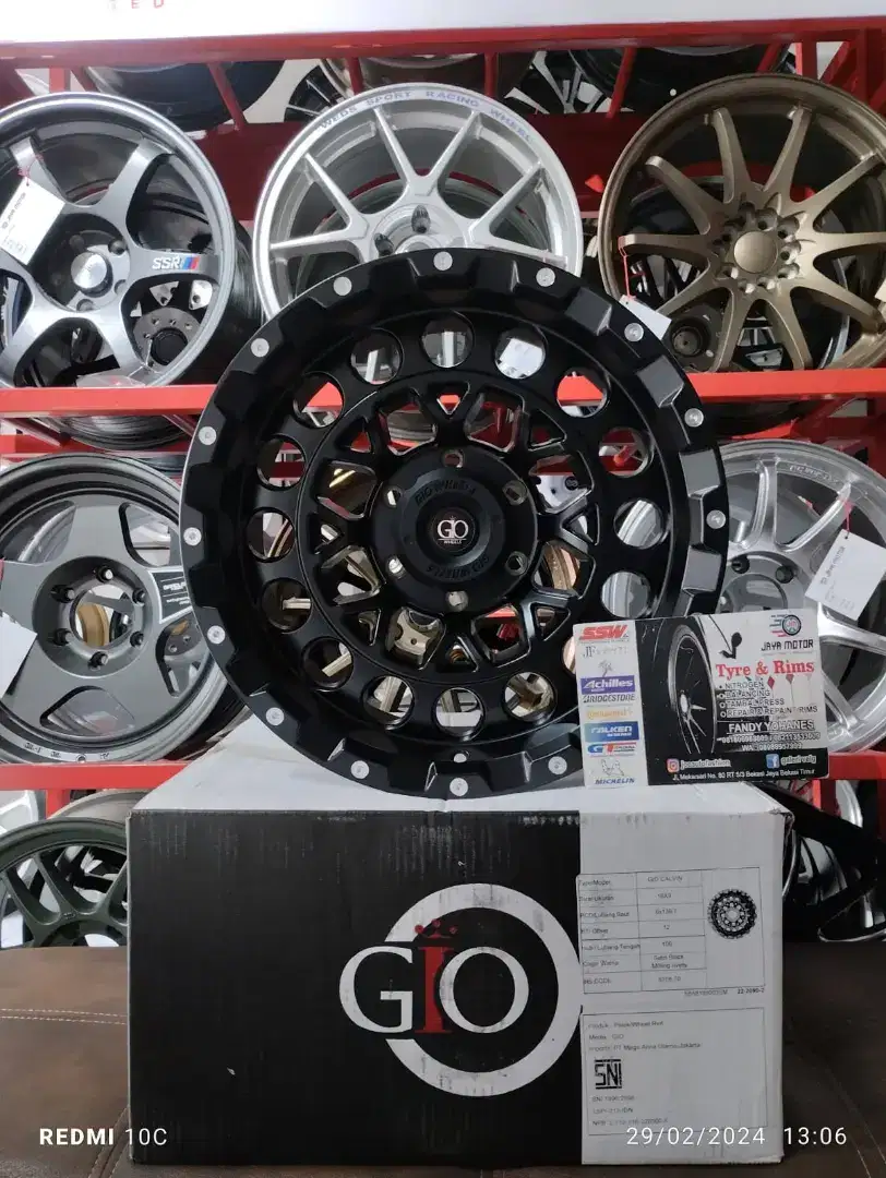 Velg gio calvin r18 6x139.7 lbr9 et12