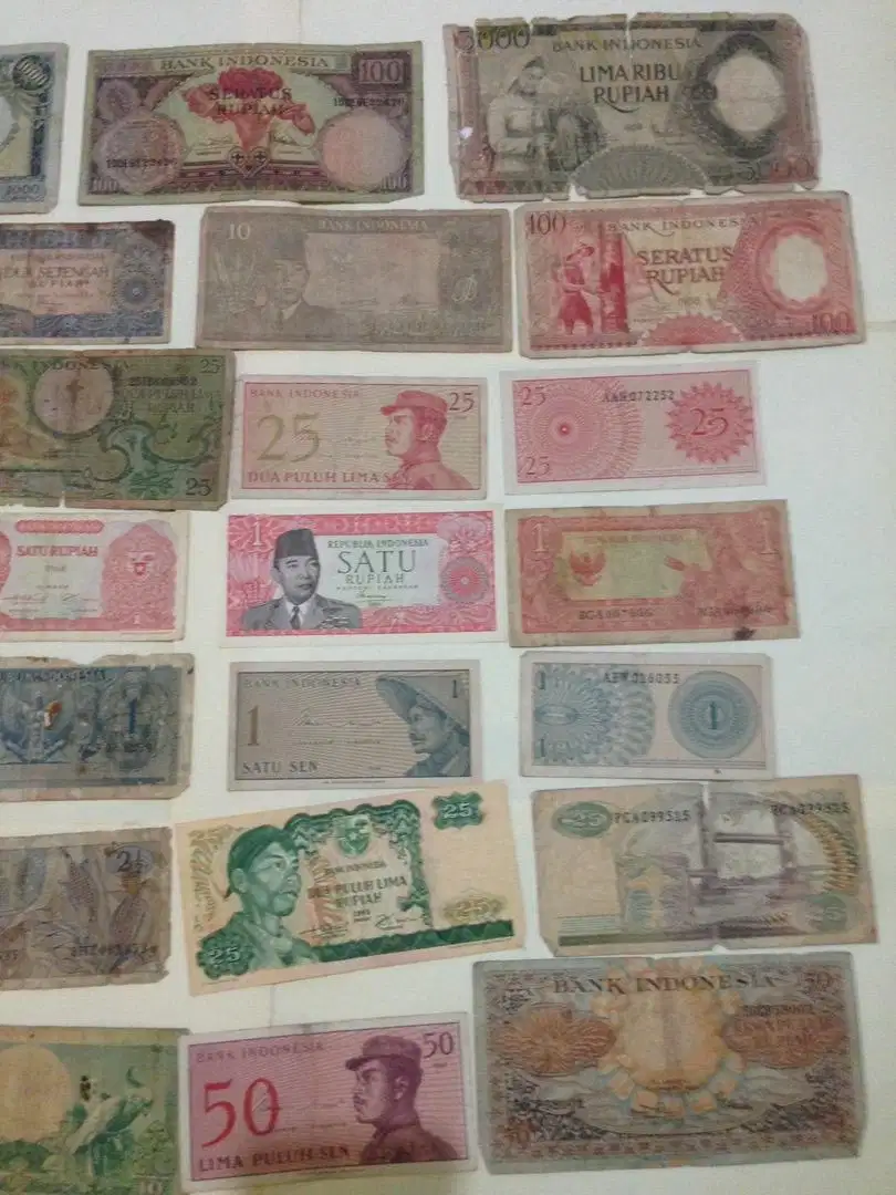 Uang Kuno bersejarah 47 lembar