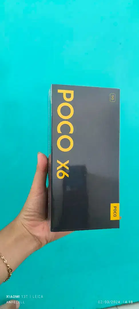 POCO X6 5G Ram 12/256 Baru Fresh Rp3250