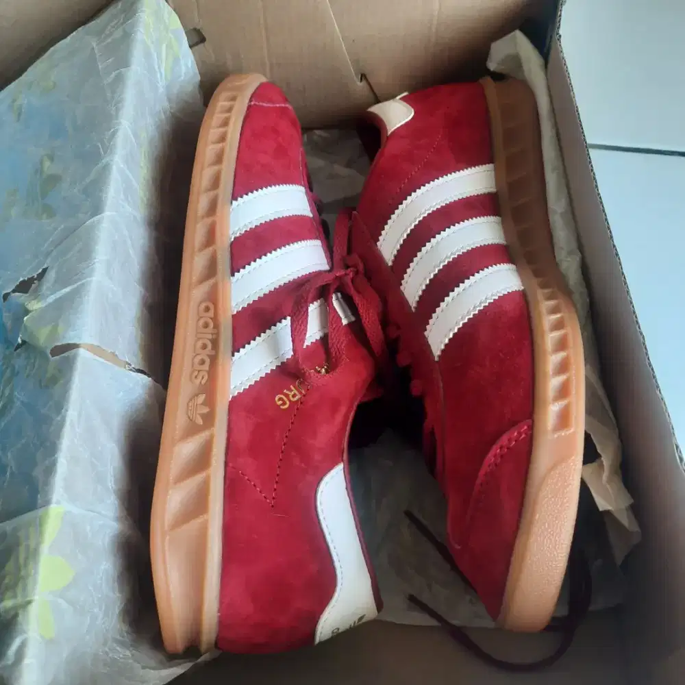 JUAL CEPET !! ADIDAS HAMBURG BURGUNDI BNIB