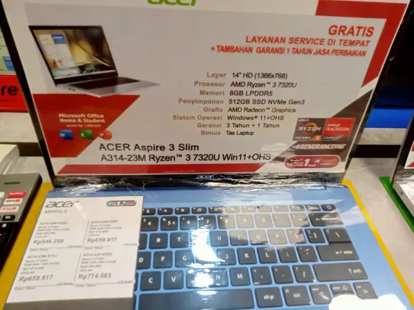 KREDIT LAPTOP ACER ASPIRE 3 SLIM CICILAN MURAH TANPA JAMINAN !