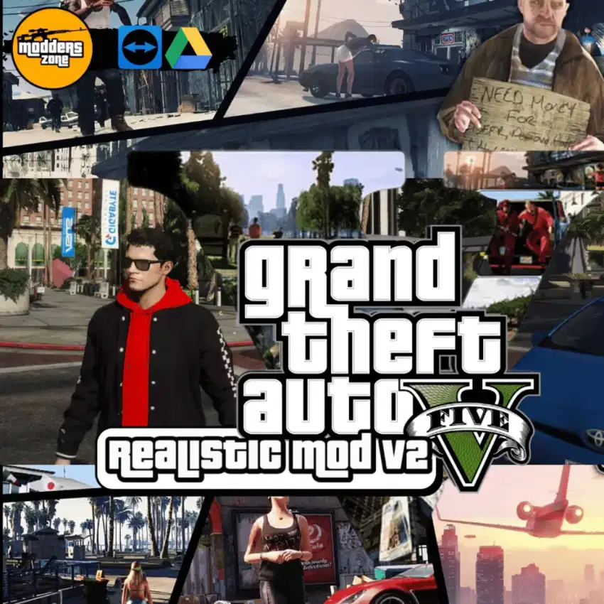 GTA V Premium edition full mod realistic real life v2