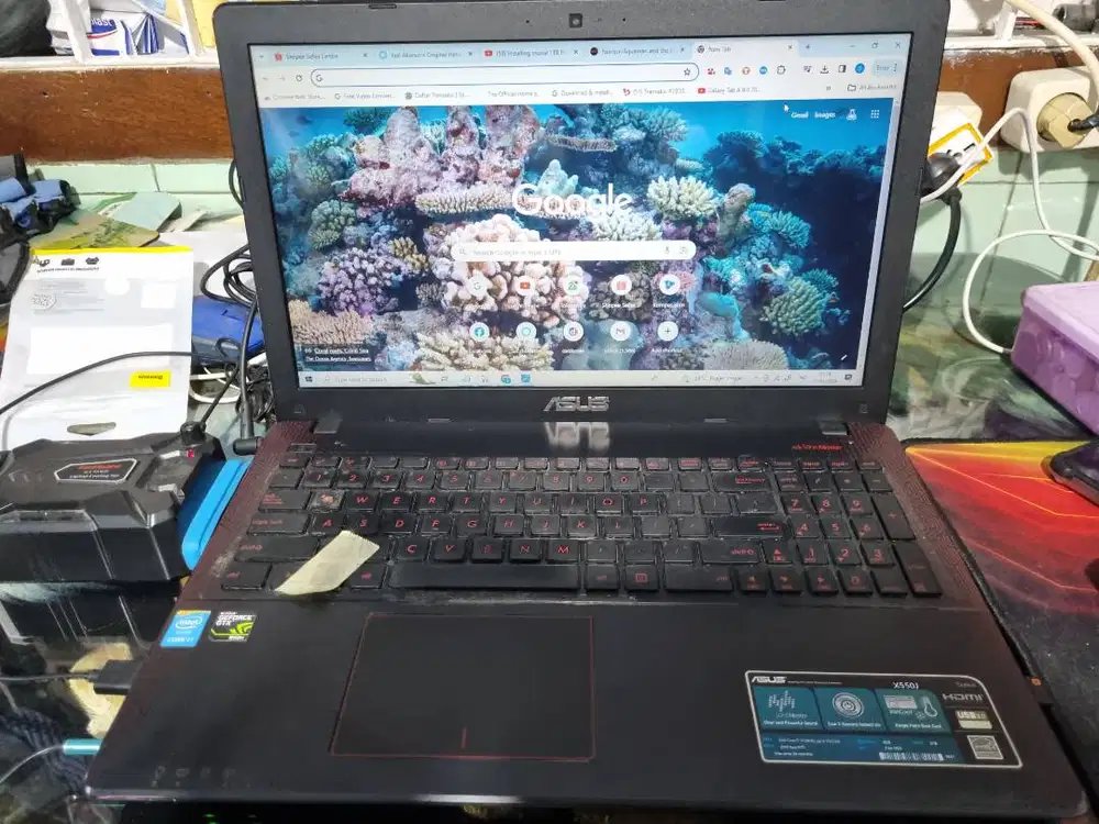 DIJUAL ASUS X550JX-XX031D Black-Red HIGH SPEKS ,SIAPA CEPAT YANG DAPAT