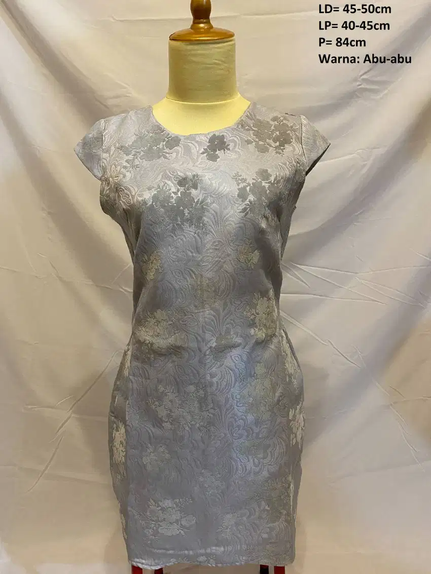 Preloved Dress Midi Span Dress Shanghai Abu abu