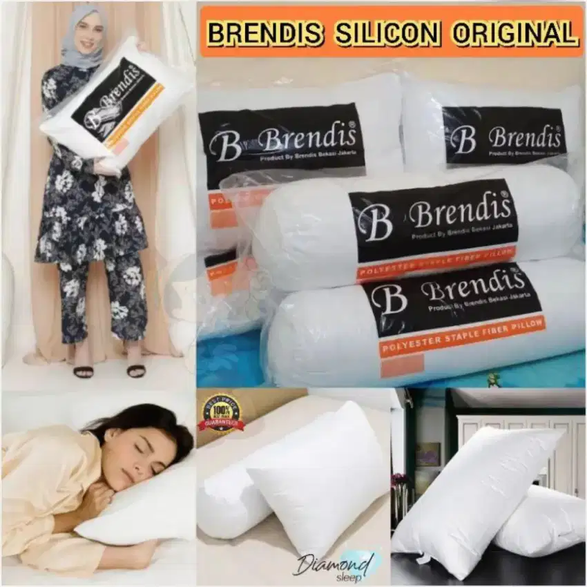 Bantal guling brendis 2pc / 1 pasang