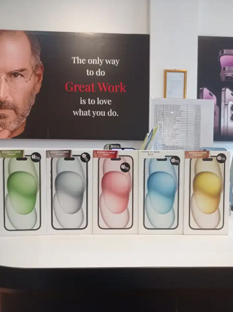 PROMO iPHONE 15 128GB GARANSI IBOX FREE LENGKAP