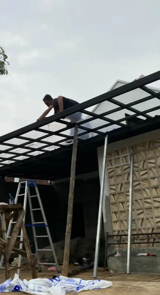 Tenda canopy transparan