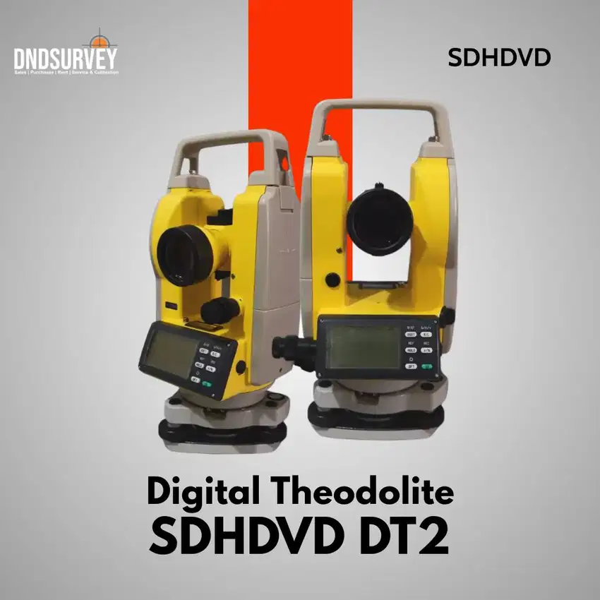 Digital Theodolite SDHDVD DT2 Fullset Bergaransi