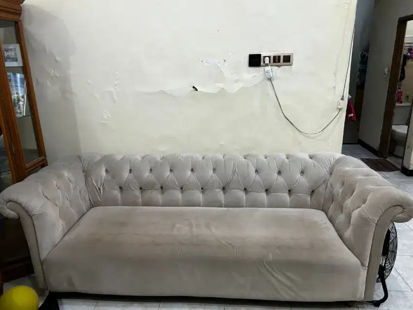 Sofa 3 seater dengan stool