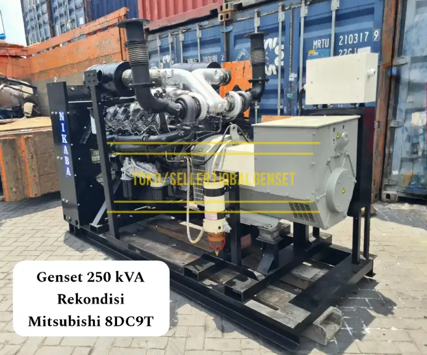 Genset 250 KVA Mitsubishi Rekondisi Bekas