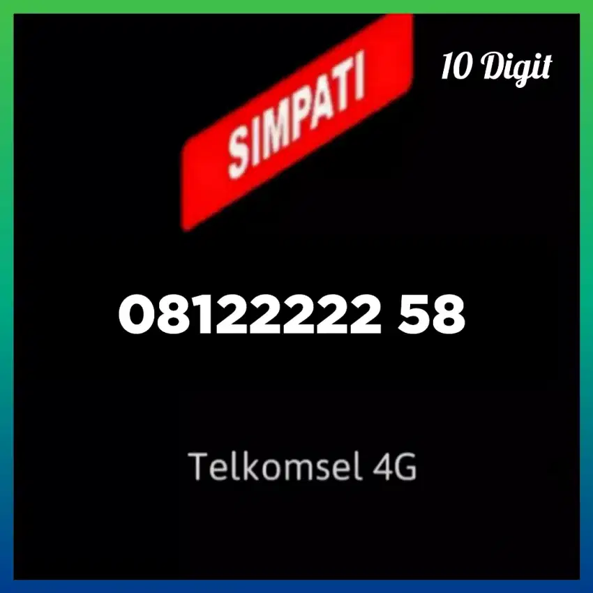 Nomer  Cantik perdana cantik nomor cantik simpati Telkomsel 10 digit