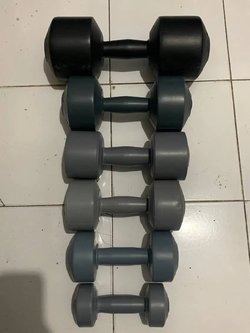 Barbel Dumble PVC Isi Pasir - Barbell 1kg 2kg 3kg 4kg 5kg 10kg