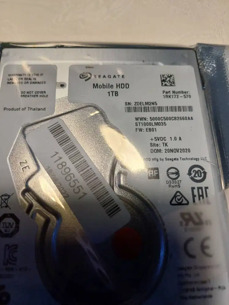 Seagate Mobile HDD 1 TB (Thailand)