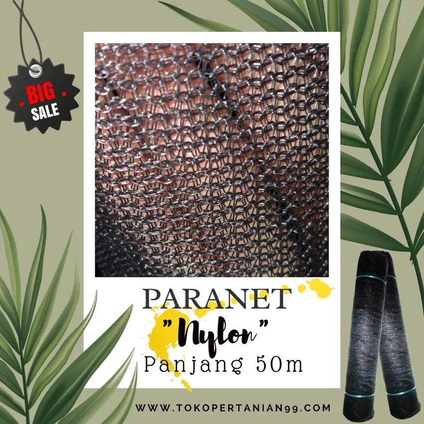 Bahan Berkualitas, Jaring Paranet Bahan Nylon Termurah
