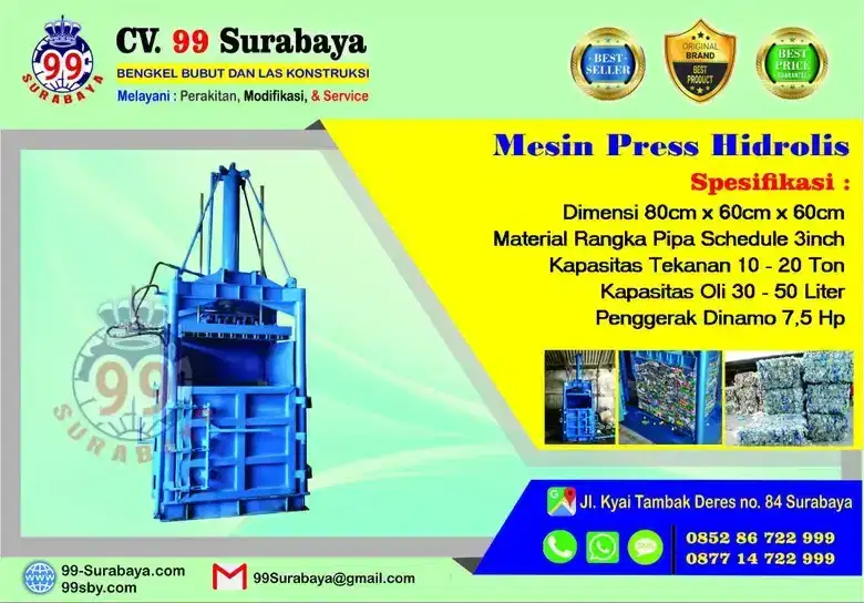 MESIN PRESS HIDROLIS PH80 (Diesel)