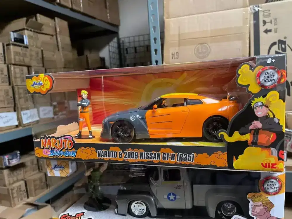 Diecast nissan mainan mobil naruto, boruto