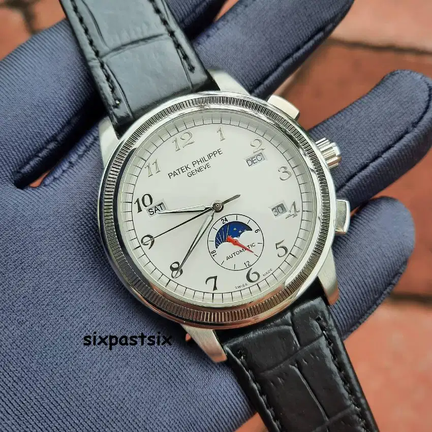 Jam automatic Pa Philippe moon phase day date calendar