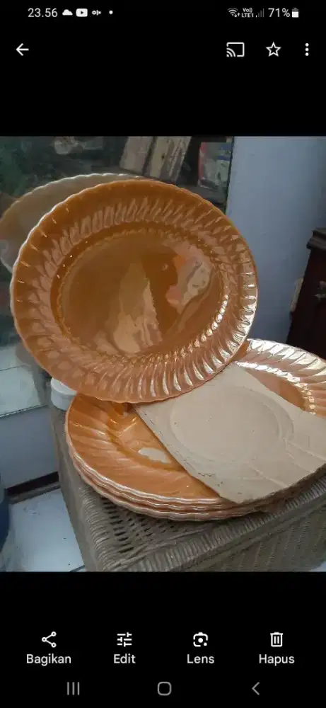 Piring oval keramik ANTIK 6 pcs