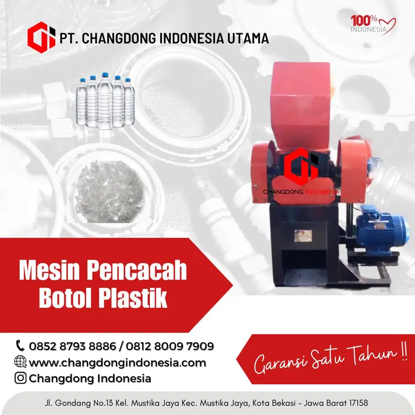 Mesin cacah Plastik mini