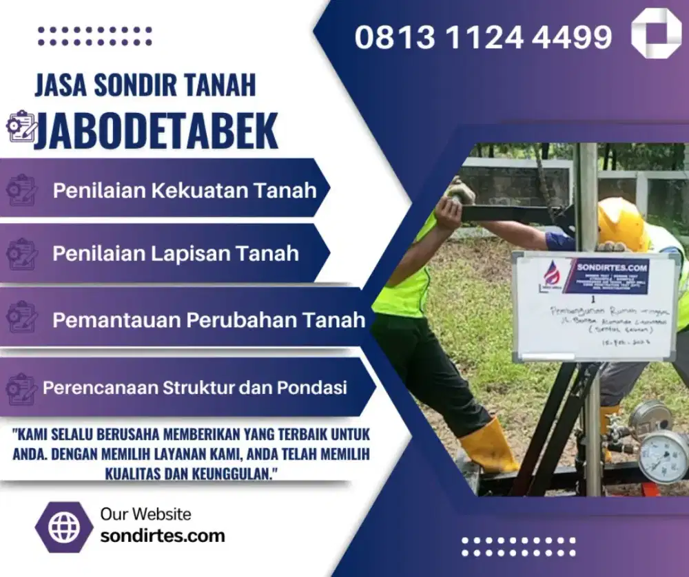 CPT jasa uji sondir tanah bangunan termurah IMB PBG jakarta barat