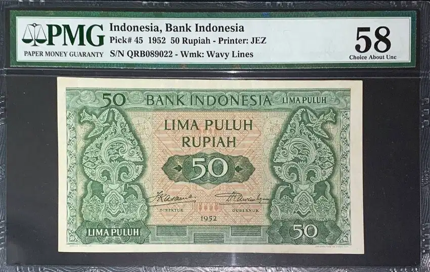 Uang PMG Seri Budaya 50 1952
