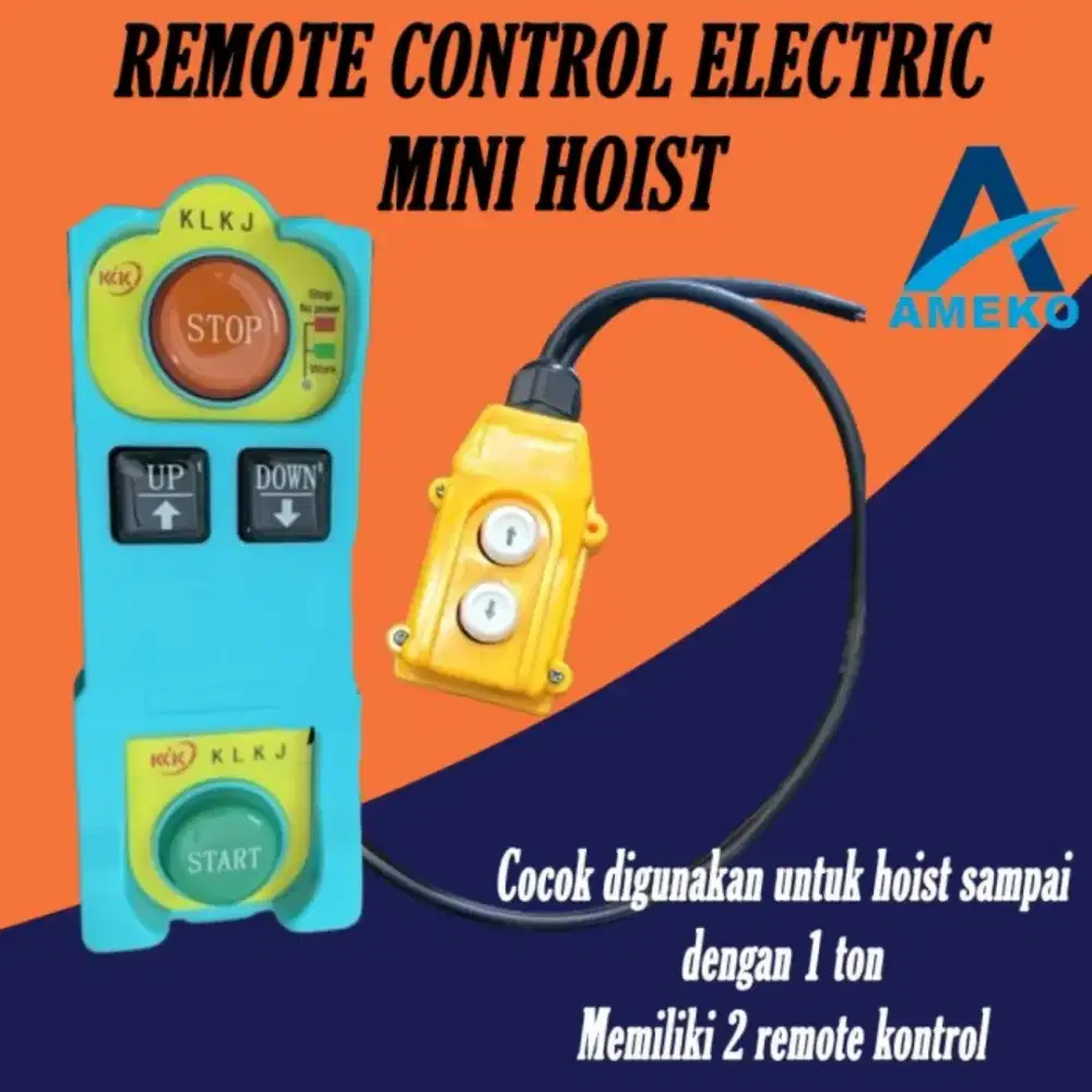 REMOTE CONTROL ELECTRIC MINI HOIST MURAH