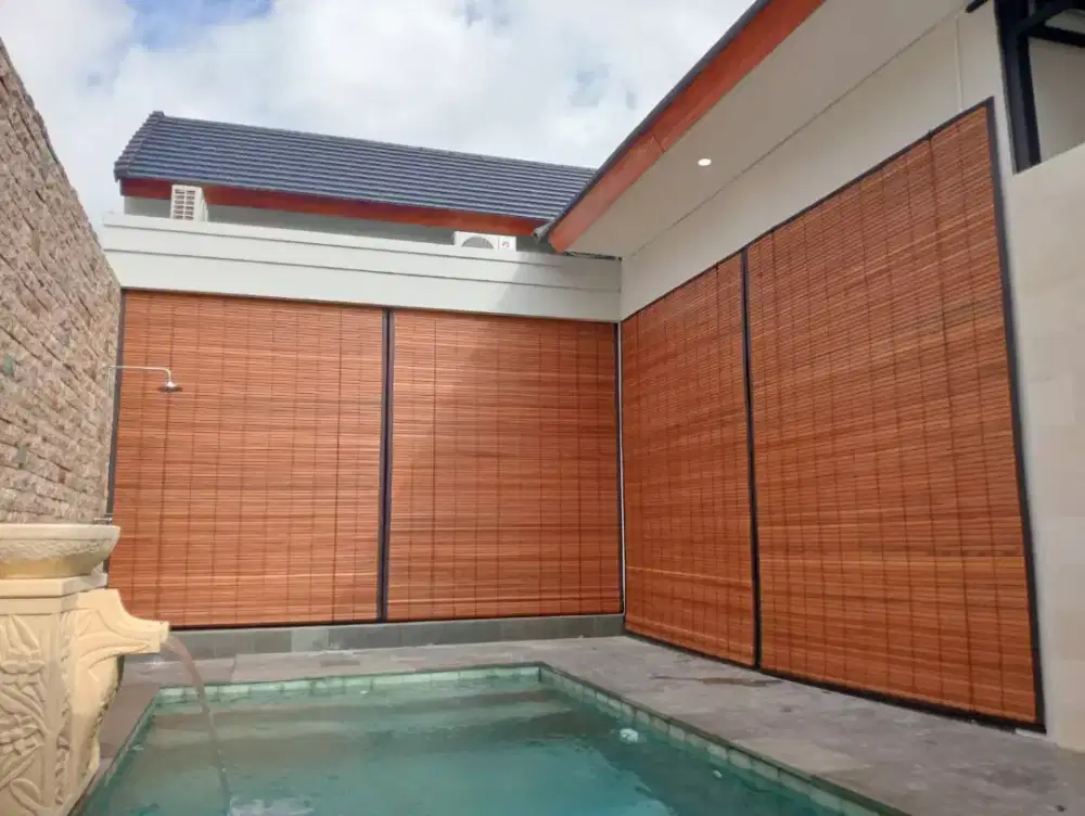 Tirai kayu bengkirai