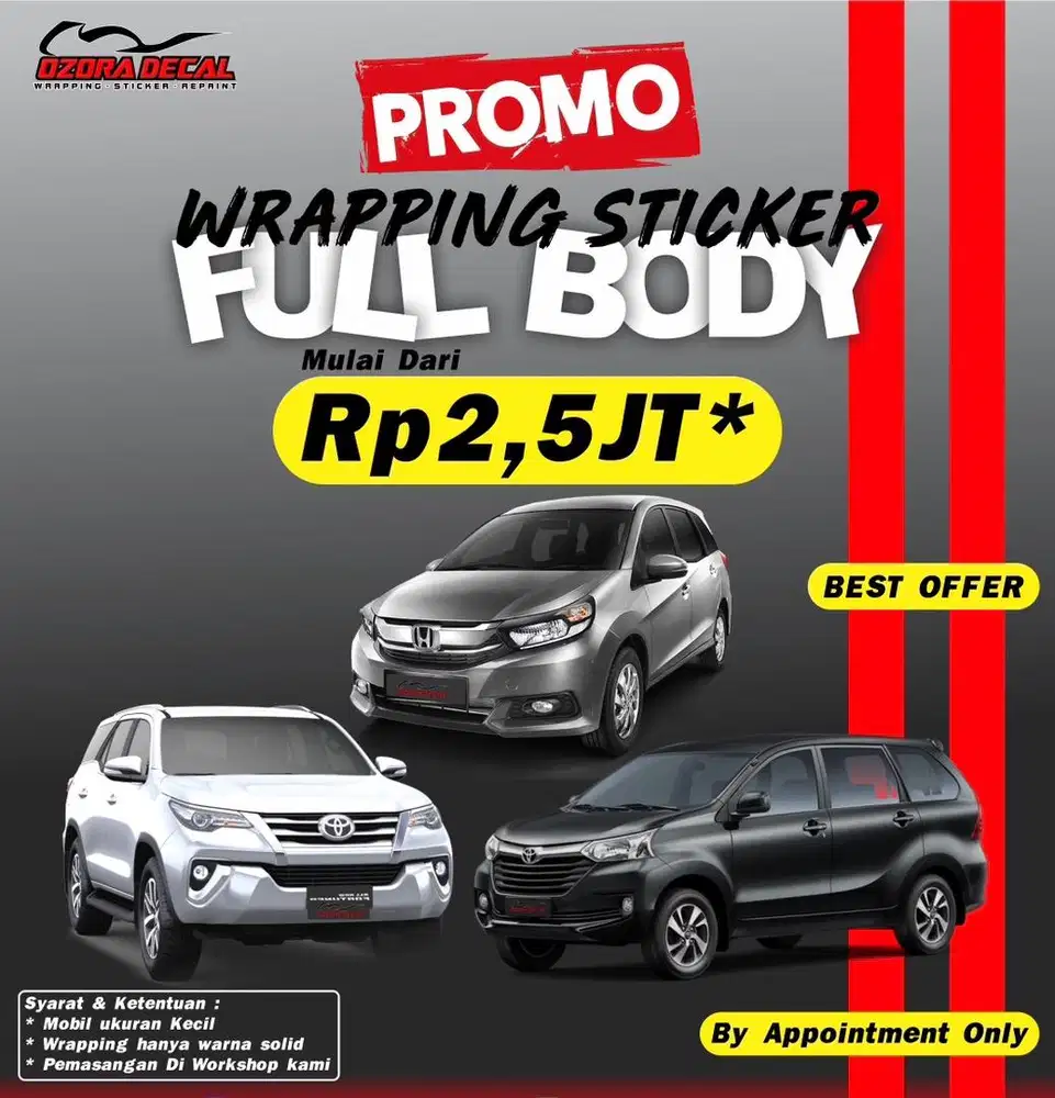 Wrapping Sticker Mobil full body
