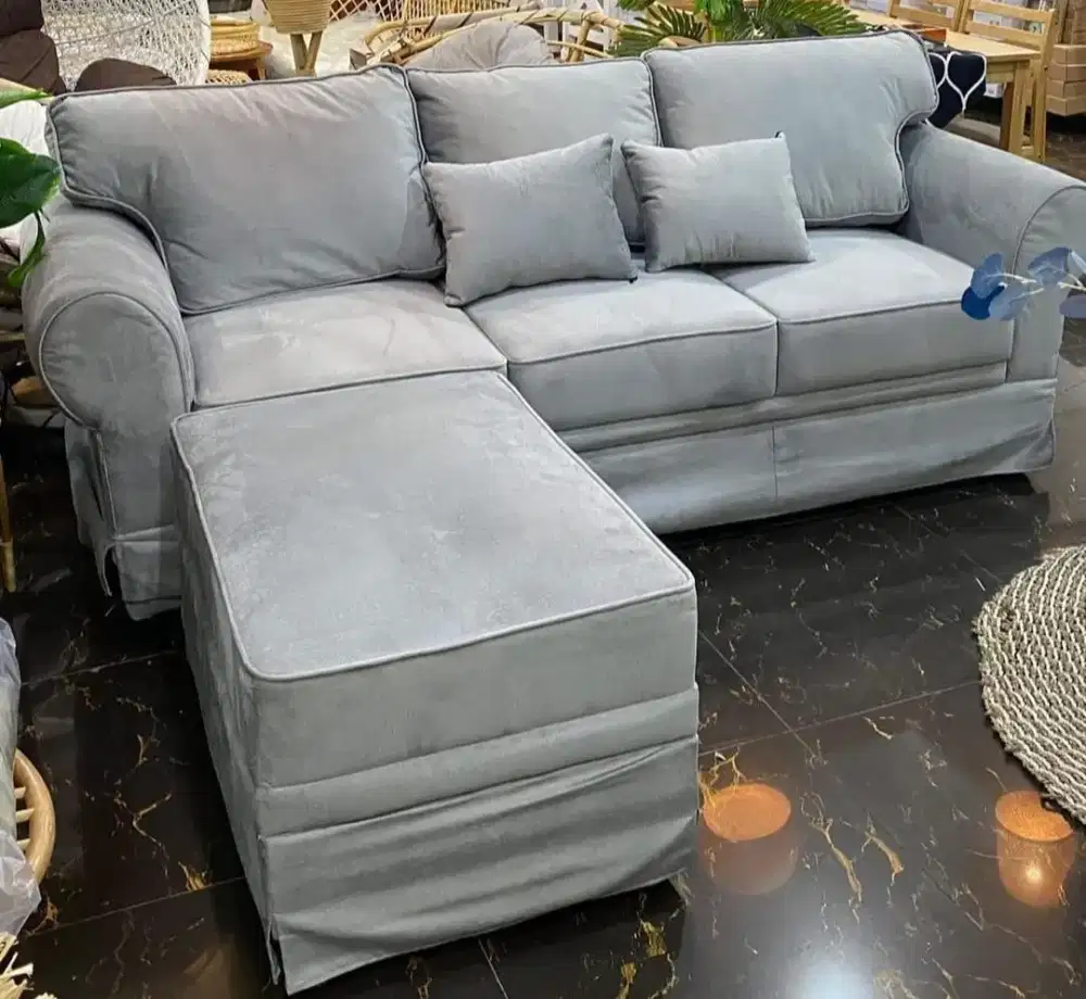 Sofa.set selonjoran bonus bantal tanpa meja