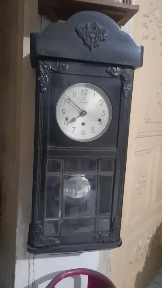 jam dinding Junghan lubang 3 jalan normal.mesin Kinzle lawas