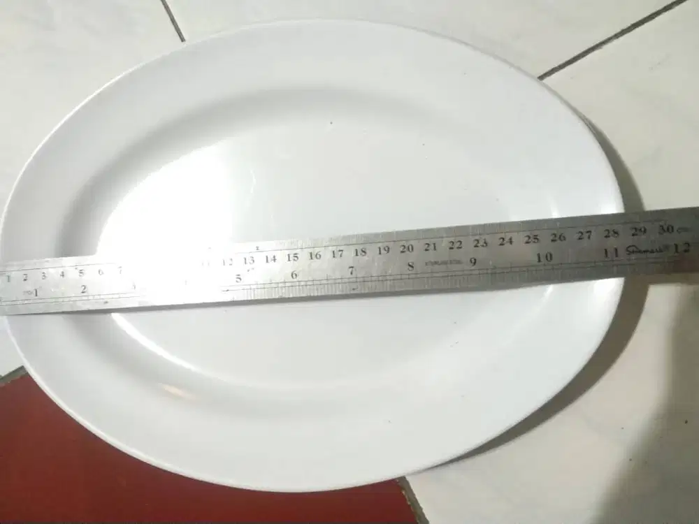 OBRAL Piring Lonjong Lauk ceper melamin Hoover
