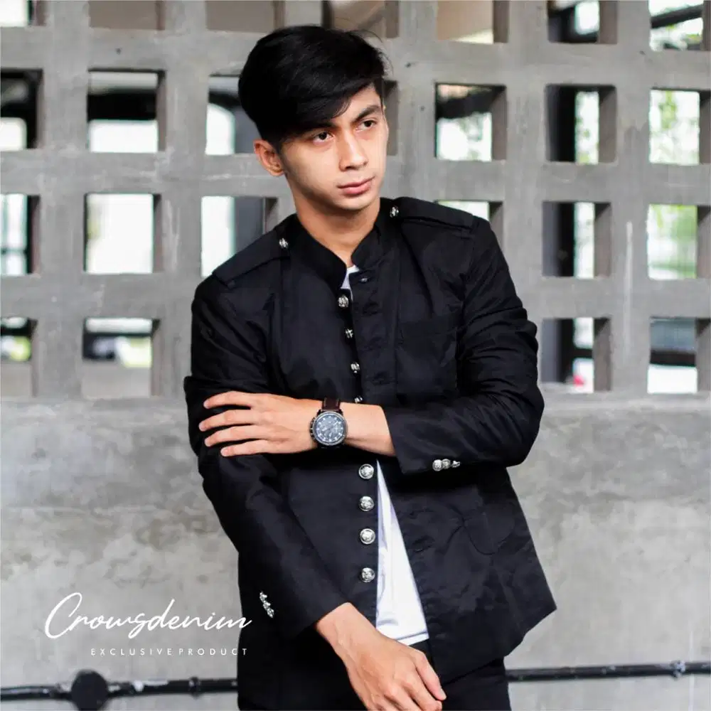 BLAZER COWOK KOREAN STYLE FULL BUTTON