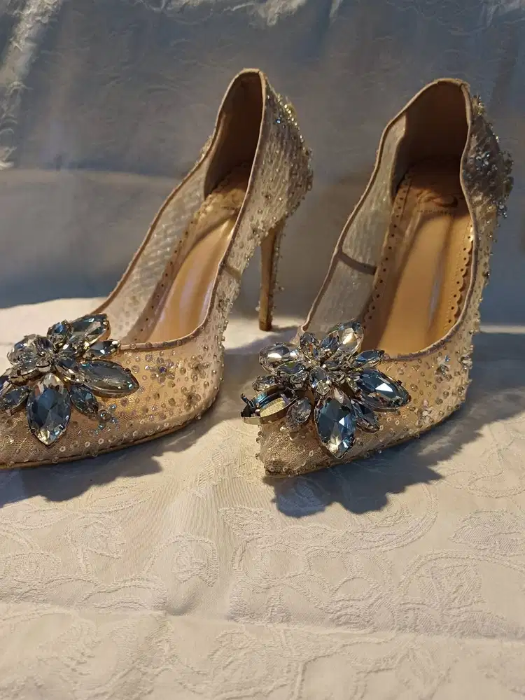 Sepatu Wedding / Bridal / Pesta  : Sachlirene Stellar Nude  Size  39