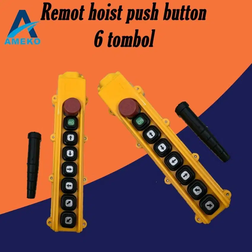 Remote Hoist Push Button 6 Tombol