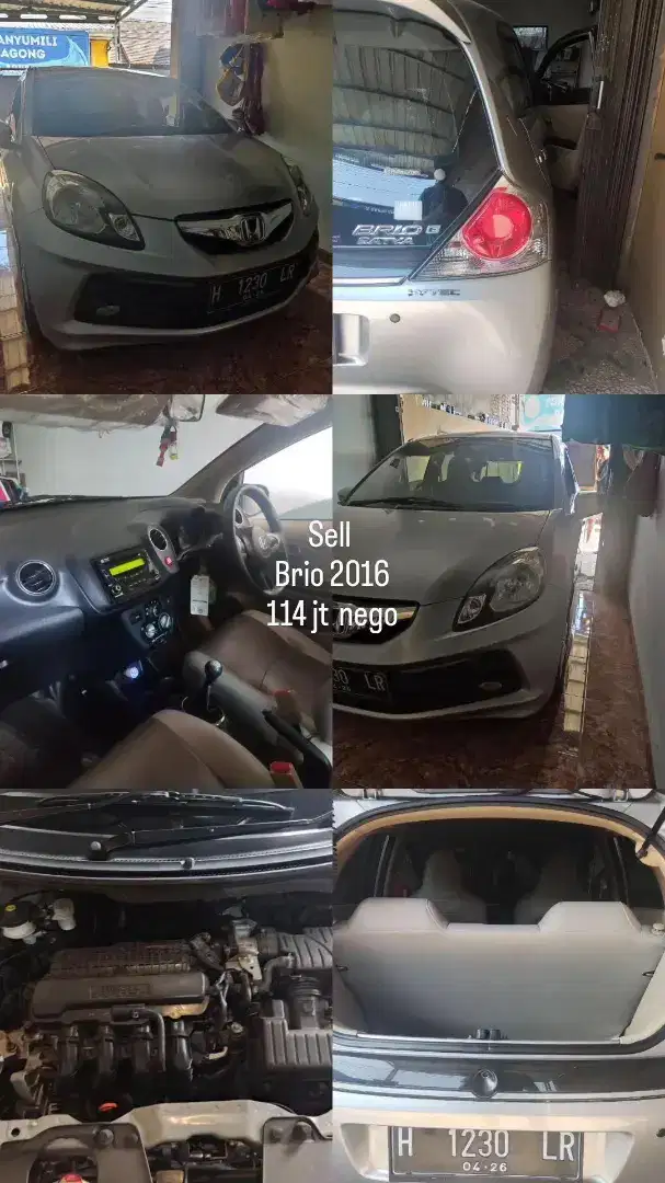 Dijual Brio 2016 Plat H