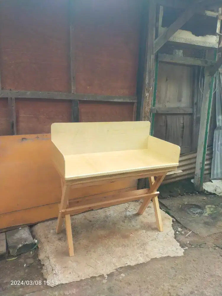 Meja kompor 2 tungku lipet/ meja serbaguna