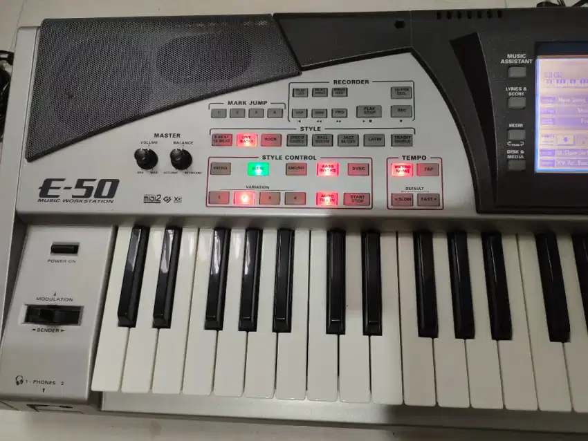 Keyboard Roland E-50 made in italy adaptor orisinil brg rumahan